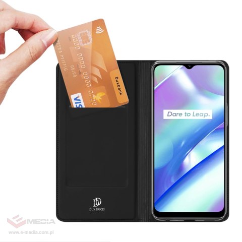 Dux Ducis Skin Pro etui Realme C33 pokrowiec z klapką portfel na kartę podstawka czarne