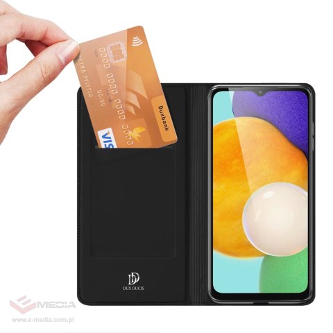 Dux Ducis Skin Pro etui Samsung Galaxy A14 4G / 5G pokrowiec z klapką portfel na kartę podstawka czarne