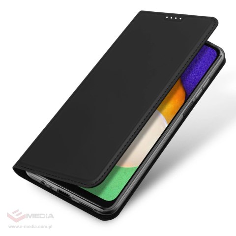 Dux Ducis Skin Pro etui Samsung Galaxy A14 4G / 5G pokrowiec z klapką portfel na kartę podstawka czarne