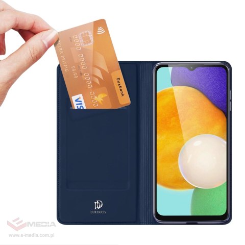 Dux Ducis Skin Pro etui Samsung Galaxy A14 4G / 5G pokrowiec z klapką portfel na kartę podstawka niebieskie