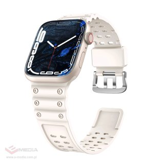 Strap Triple Protection pasek Apple Watch SE, 9, 8, 7, 6, 5, 4, 3, 2, 1 (41, 40, 38 mm) opaska bransoleta beżowy