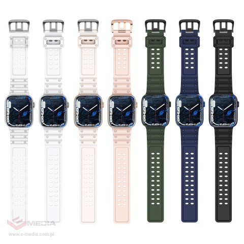 Strap Triple Protection pasek Apple Watch SE, 9, 8, 7, 6, 5, 4, 3, 2, 1 (41, 40, 38 mm) opaska bransoleta beżowy