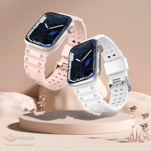 Strap Triple Protection pasek Apple Watch SE, 9, 8, 7, 6, 5, 4, 3, 2, 1 (41, 40, 38 mm) opaska bransoleta granatowy