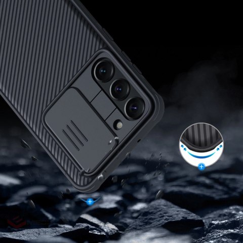 Nillkin CamShield Pro Case etui Samsung Galaxy S23+ pokrowiec z osłoną na aparat niebieskie