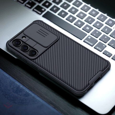 Nillkin CamShield Pro Case etui Samsung Galaxy S23+ pokrowiec z osłoną na aparat niebieskie