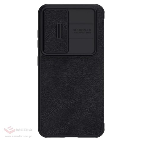 Nillkin Qin Leather Pro Case etui Samsung Galaxy S23+ pokrowiec z klapką osłona na aparat czarne