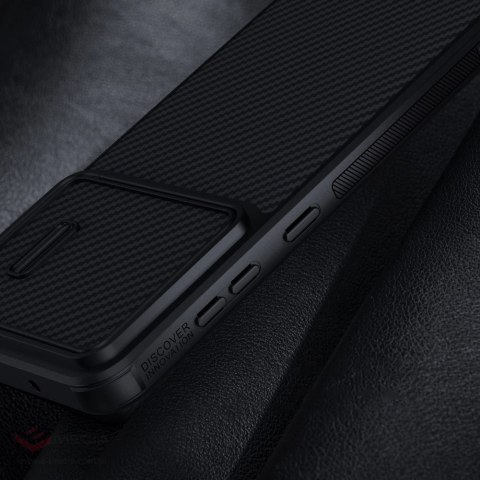 Nillkin Synthetic Fiber S Case etui Samsung Galaxy S23 pokrowiec osłona na aparat czarne