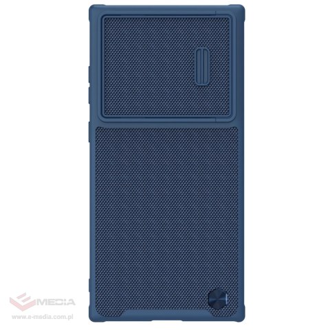 Nillkin Textured S Case etui Samsung Galaxy S22 Ultra pancerny pokrowiec z osłoną na aparat niebieskie