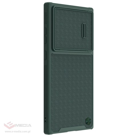 Nillkin Textured S Case etui Samsung Galaxy S22 Ultra pancerny pokrowiec z osłoną na aparat zielone