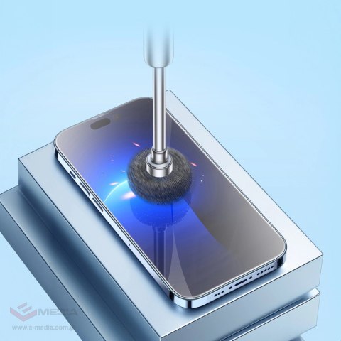 Baseus szkło hartowane do iPhone 12 Pro Max na cały ekran z osłoną na głośnik 0.4mm + zestaw montażowy