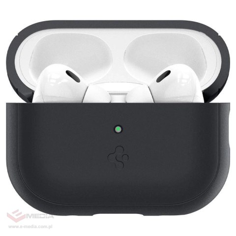 Etui Spigen Silicone Fit Strap na Apple AirPods Pro 1 / 2 - czarno-zielone