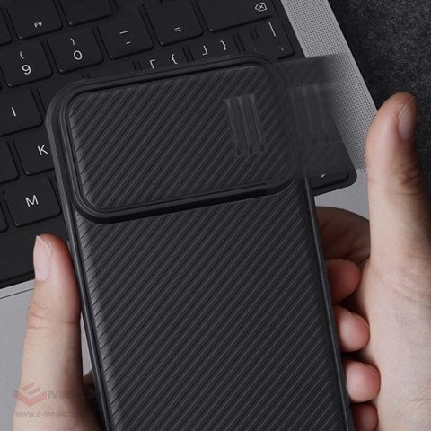 Nillkin CamShield S Case etui iPhone 14 Pro Max pancerny pokrowiec osłona na aparat niebieskie