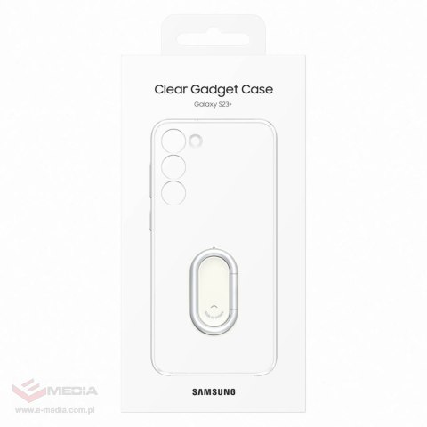 Samsung Clear Gadget Case etui Samsung Galaxy S23+ pokrowiec ring holder podstawka przezroczyste (EF-XS916CTEGWW)