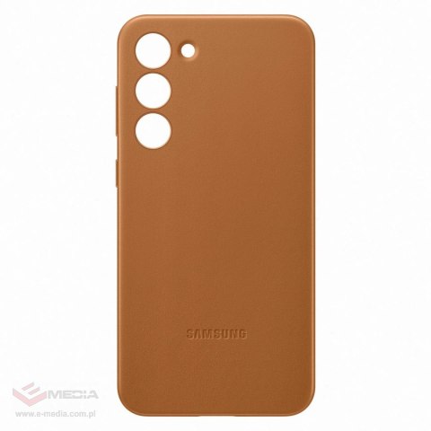 Samsung Leather Cover etui Samsung Galaxy S23+ pokrowiec z naturalnej skóry camel (EF-VS916LAEGWW)