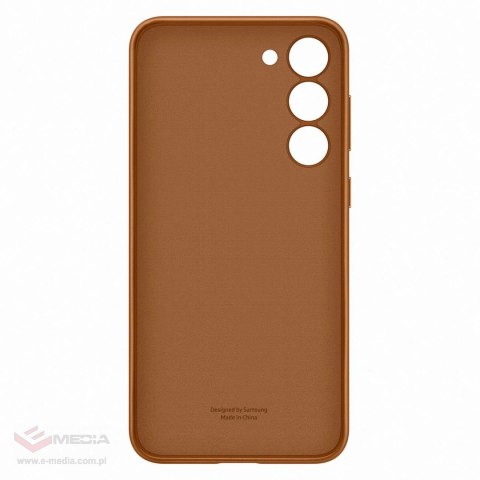 Samsung Leather Cover etui Samsung Galaxy S23+ pokrowiec z naturalnej skóry camel (EF-VS916LAEGWW)