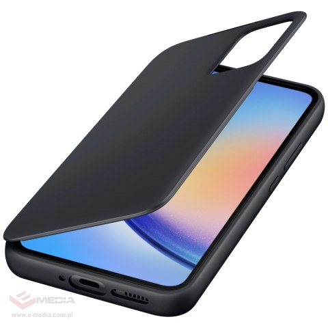 Samsung Smart View Wallet Case etui Samsung Galaxy A34 5G pokrowiec z inteligentną klapką okienkiem portfel na kartę czarne (EF-