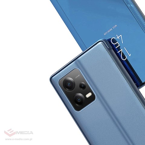 Clear View Case etui do Xiaomi Redmi Note 12 Pro+ pokrowiec z klapką niebieskie