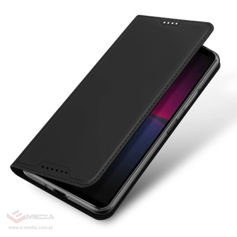 Dux Ducis Skin Pro etui do Sony Xperia 10 V pokrowiec z klapką portfel na kartę podstawka czarne