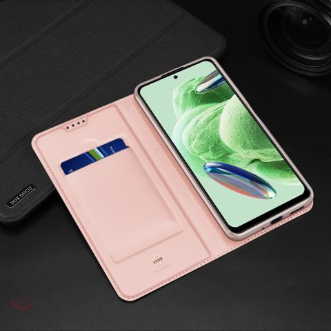 Dux Ducis Skin Pro etui do Xiaomi Redmi Note 12 5G / Poco X5 5G pokrowiec z klapką portfel na kartę podstawka czarne