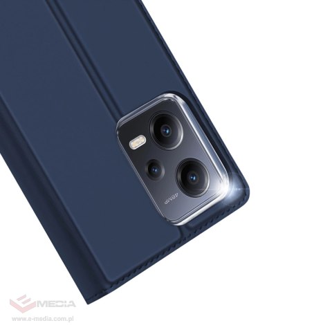 Dux Ducis Skin Pro etui do Xiaomi Redmi Note 12 Pro / Poco X5 Pro 5G pokrowiec z klapką portfel na kartę podstawka niebieskie