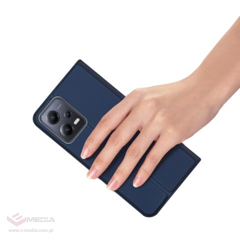 Dux Ducis Skin Pro etui do Xiaomi Redmi Note 12 Pro / Poco X5 Pro 5G pokrowiec z klapką portfel na kartę podstawka niebieskie