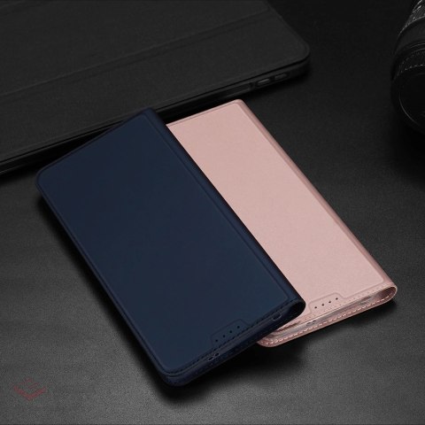 Dux Ducis Skin Pro etui do Xiaomi Redmi Note 12 Pro / Poco X5 Pro 5G pokrowiec z klapką portfel na kartę podstawka niebieskie