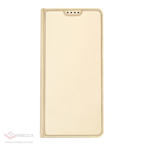 Dux Ducis Skin Pro etui do Xiaomi Redmi Note 12 Pro / Poco X5 Pro 5G pokrowiec z klapką portfel na kartę podstawka złote