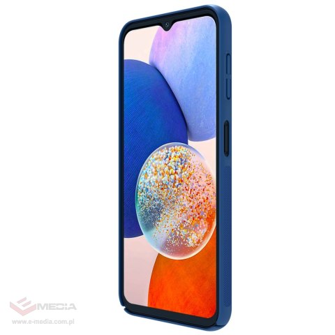 Nillkin CamShield Case etui do Samsung Galaxy A14 5G / Galaxy A14 pokrowiec z osłoną na aparat niebieskie