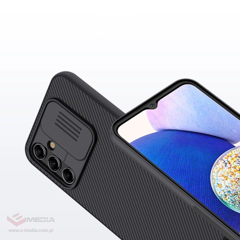 Nillkin CamShield Case etui do Samsung Galaxy A14 5G / Galaxy A14 pokrowiec z osłoną na aparat niebieskie