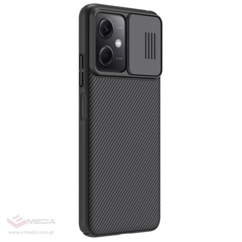 Nillkin CamShield Case etui do Xiaomi Redmi Note 12 5G / Poco X5 5G pokrowiec z osłoną na aparat czarne