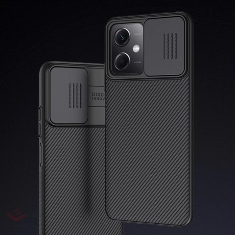 Nillkin CamShield Case etui do Xiaomi Redmi Note 12 5G / Poco X5 5G pokrowiec z osłoną na aparat czarne