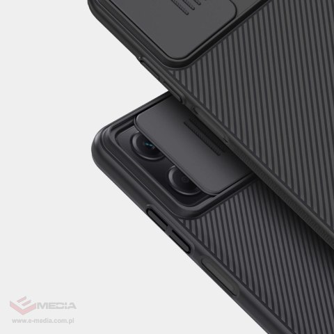 Nillkin CamShield Case etui do Xiaomi Redmi Note 12 5G / Poco X5 5G pokrowiec z osłoną na aparat czarne