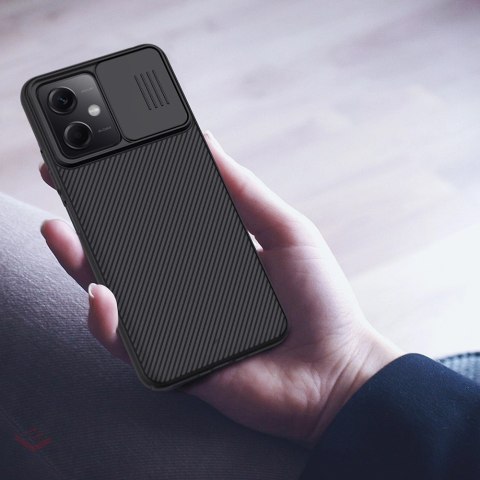 Nillkin CamShield Case etui do Xiaomi Redmi Note 12 5G / Poco X5 5G pokrowiec z osłoną na aparat czarne