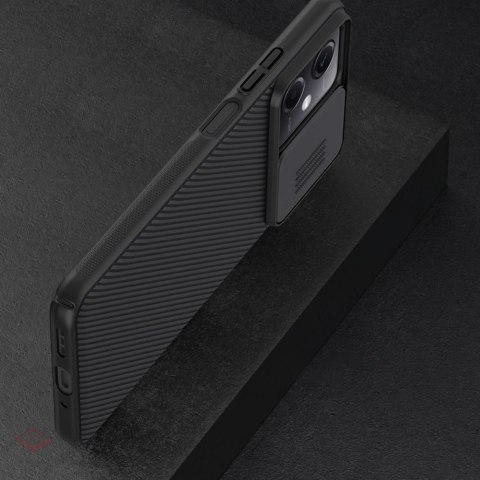 Nillkin CamShield Case etui do Xiaomi Redmi Note 12 5G / Poco X5 5G pokrowiec z osłoną na aparat czarne