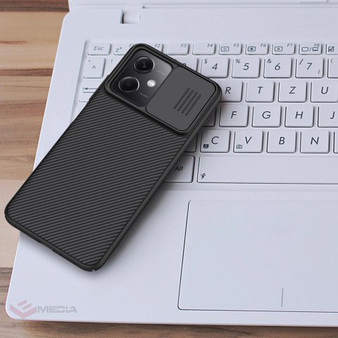 Nillkin CamShield Case etui do Xiaomi Redmi Note 12 5G / Poco X5 5G pokrowiec z osłoną na aparat czarne