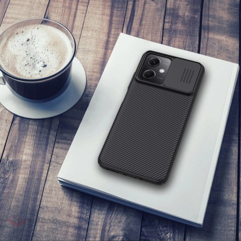 Nillkin CamShield Case etui do Xiaomi Redmi Note 12 5G / Poco X5 5G pokrowiec z osłoną na aparat czarne