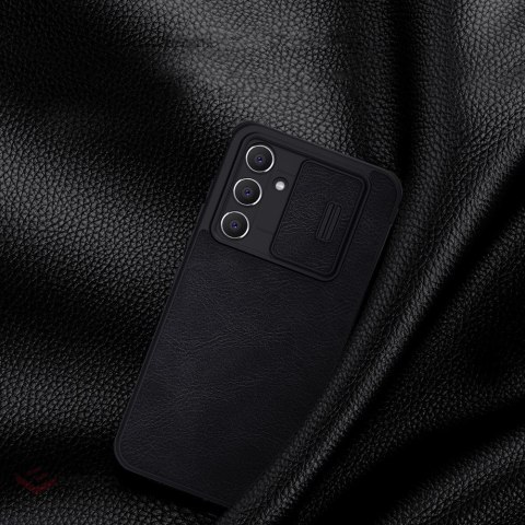 Nillkin Qin Leather Pro Case etui do Samsung Galaxy A54 5G pokrowiec z klapką osłona na aparat czarne