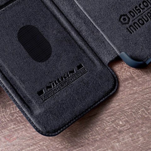 Nillkin Qin Leather Pro Case etui do Samsung Galaxy A54 5G pokrowiec z klapką osłona na aparat czarne