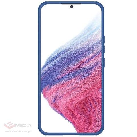 Nillkin Super Frosted Shield Pro etui do Samsung Galaxy A54 5G pancerny pokrowiec + podstawka na telefon niebieskie