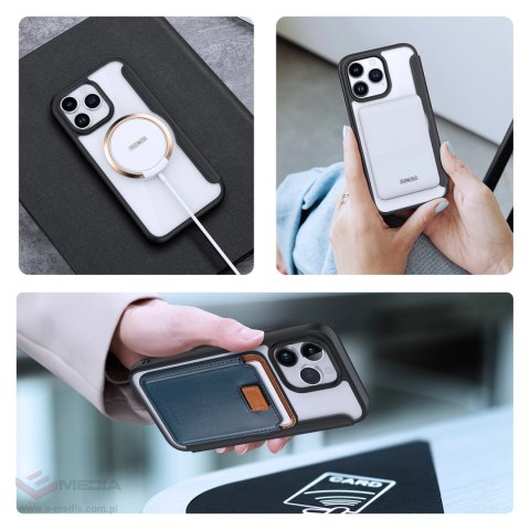 Etui Dux Ducis Skin X Pro na iPhone 15 Pro z MagSafe i klapką - czarne