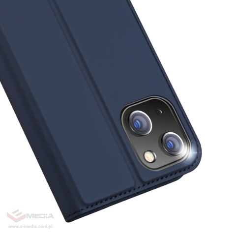 Etui do iPhone 15 Plus pokrowiec z klapką i portfelem Dux Ducis Skin Pro - niebieskie