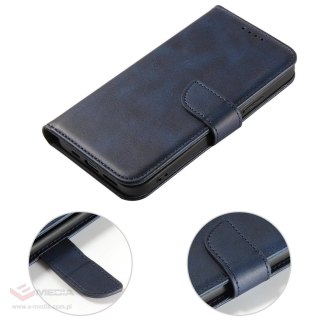 Etui z klapką i portfelem Magnet Case do iPhone 15 - niebieskie