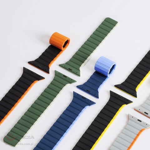 Magnetyczny pasek Apple Watch SE, 9, 8, 7, 6, 5, 4, 3, 2, 1 (41, 40, 38 mm) Dux Ducis Strap (LD Version) - niebieski