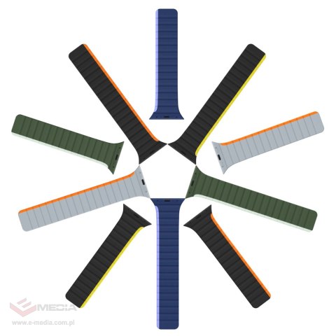 Magnetyczny pasek Apple Watch SE, 9, 8, 7, 6, 5, 4, 3, 2, 1 (41, 40, 38 mm) Dux Ducis Strap (LD Version) - zielony