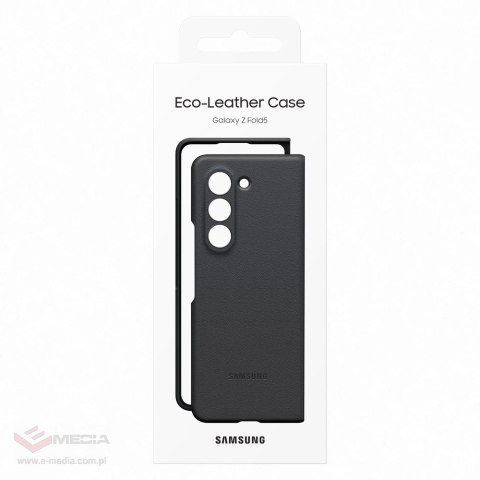 Etui z ekoskóry do Samsung Galaxy Z Fold 5 - czarne