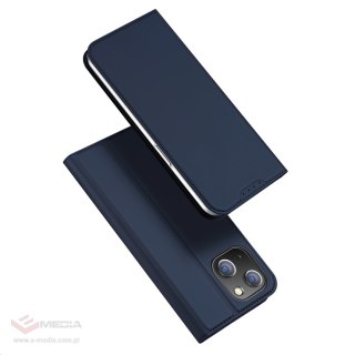 Etui z klapką i portfelem Dux Ducis Skin Pro do iPhone 15 - niebieskie