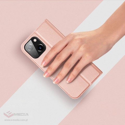 Etui z klapką i portfelem Dux Ducis Skin Pro do iPhone 15 - niebieskie