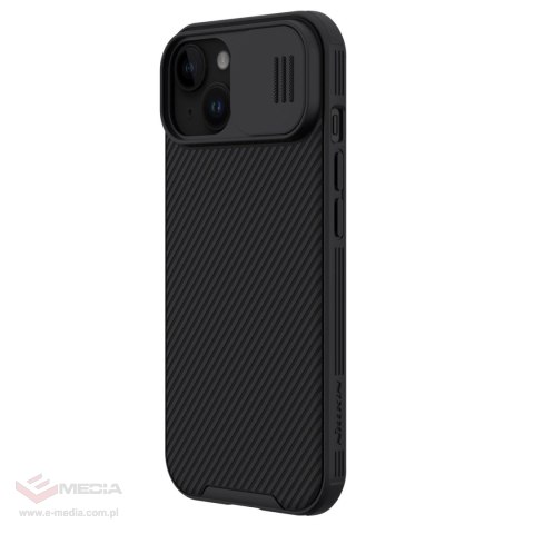 Pancerne etui Nillkin CamShield Pro Magnetic Case do iPhone 15 Plus z osłoną na aparat - czarne