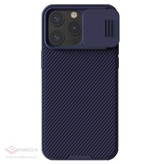 Pancerne etui Nillkin CamShield Pro Magnetic Case do iPhone 15 Pro Max z osłoną na aparat - fioletowe