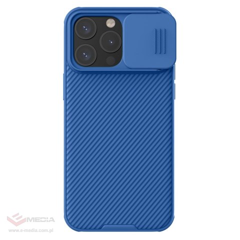 Pancerne etui Nillkin CamShield Pro Magnetic Case do iPhone 15 Pro Max z osłoną na aparat - niebieskie